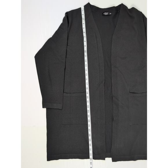 Shein Curve Womens 3XL Black Open Front Drape Cardigan Long Sleeve Plus Size - Picture 12 of 14